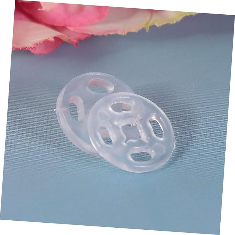 Housoutil 1000 Pieces White Plastic T Shirt Buttons Snaps for DIY Sewing Craft Projects - Image 3